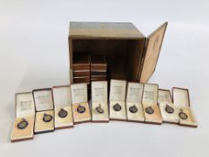A COLLECTION OF 24 HENDON JUVENILE ORGANISATION COMMITTEE ENAMELLED SILVER PRIZE MEDALS IN