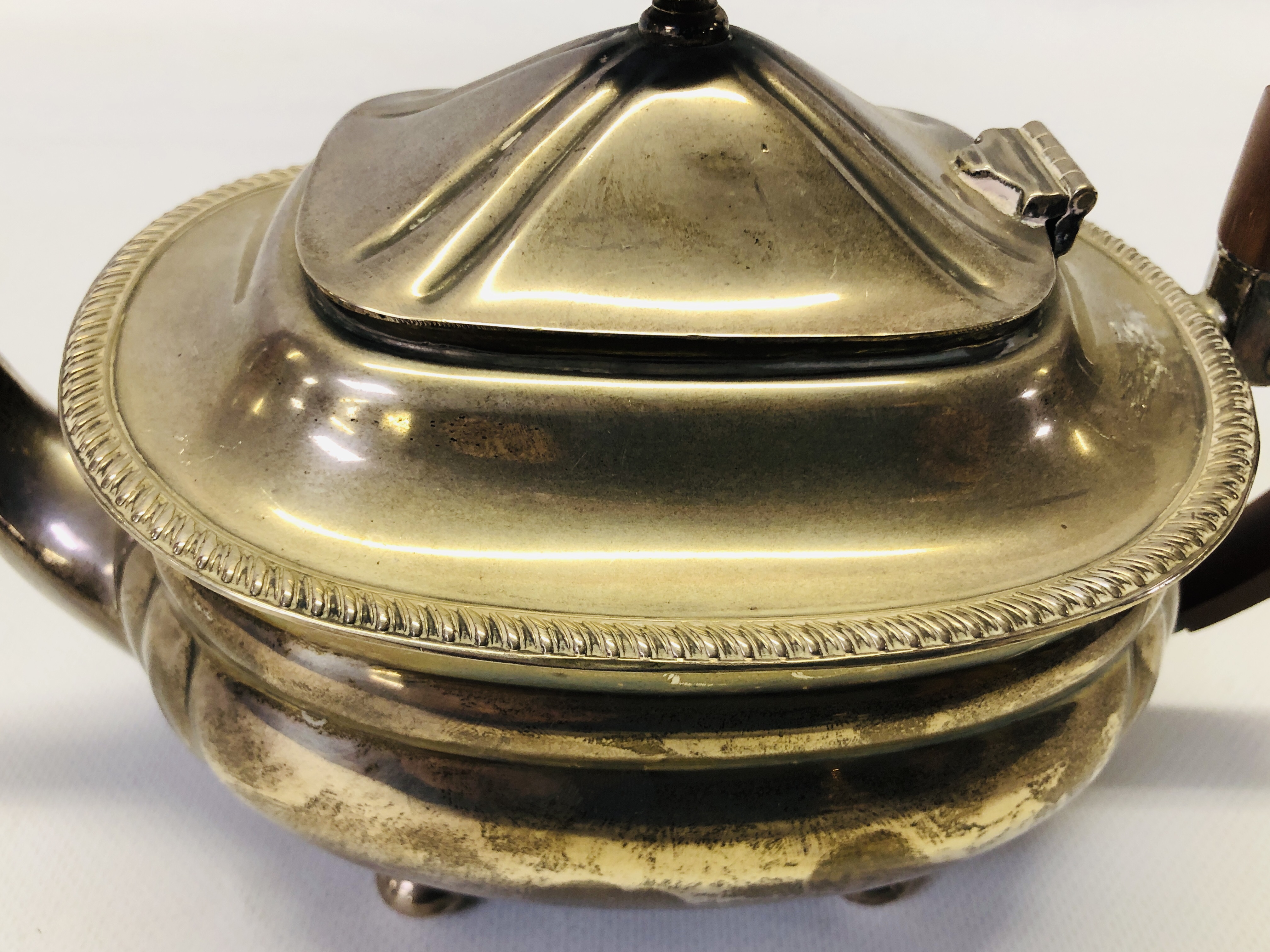 A SILVER TEAPOT, - Image 4 of 21