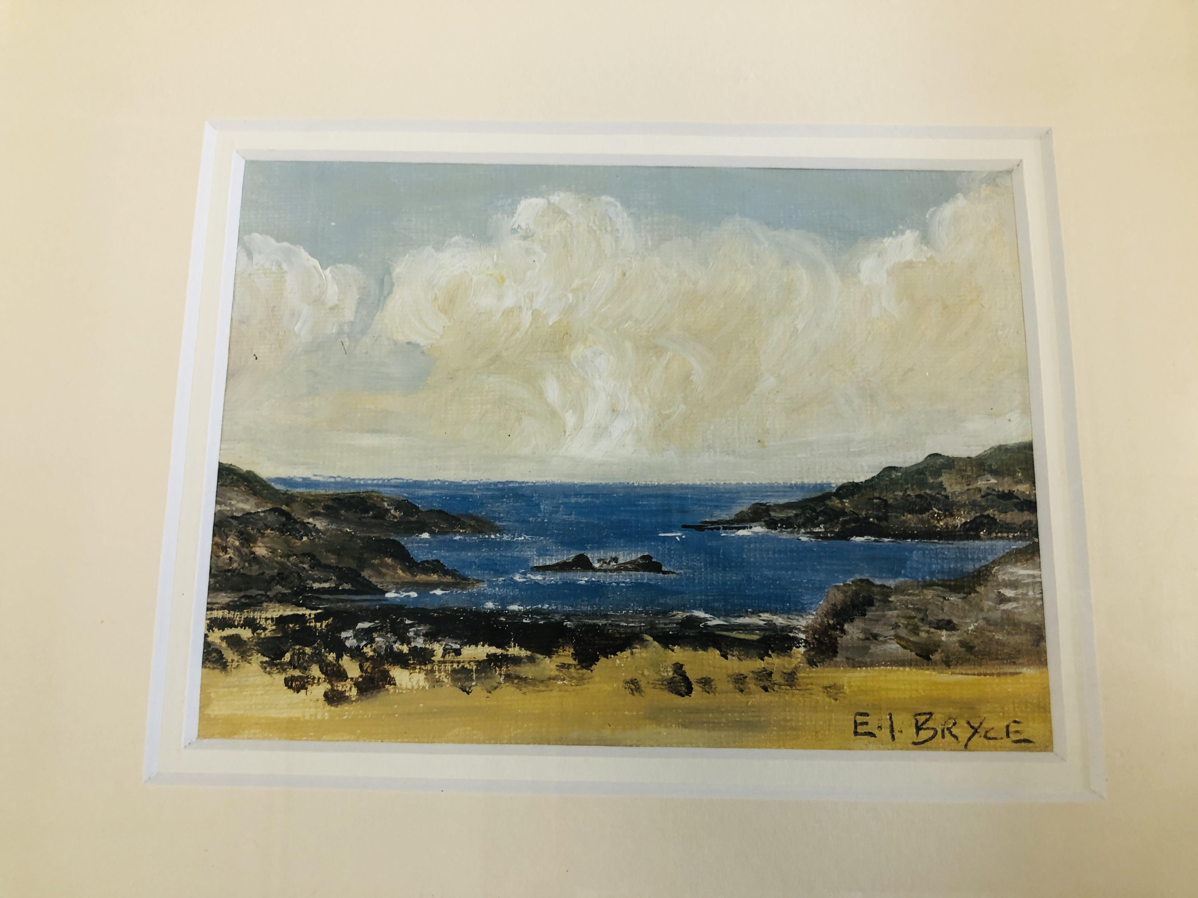 A PAIR OF FRAMED AND MOUNTED OIL ON BOARD SCENES "ATLANTIC DRIVE CO. - Image 4 of 7