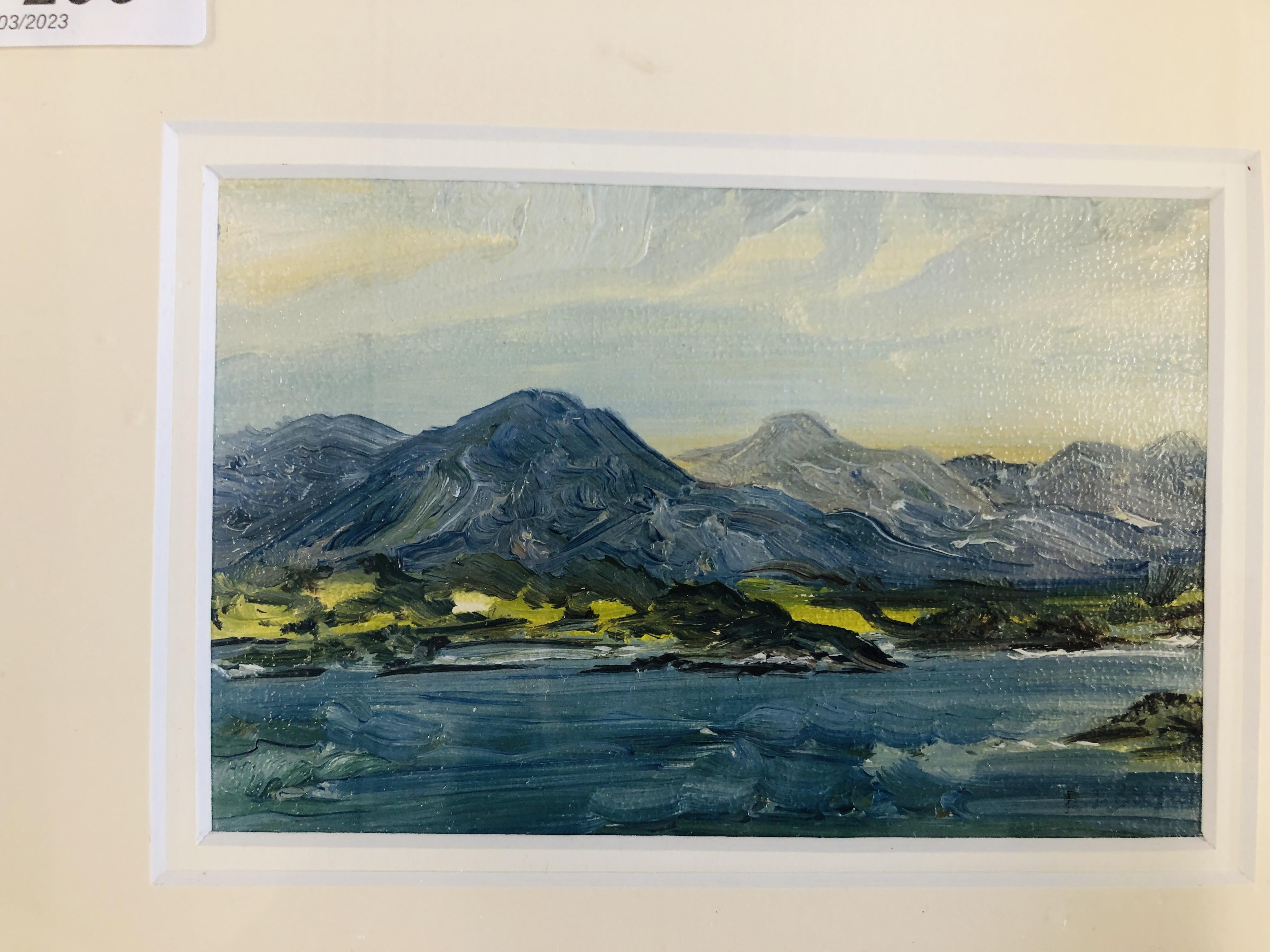 A PAIR OF FRAMED AND MOUNTED OIL ON BOARD SCENES "ATLANTIC DRIVE CO. - Image 2 of 7