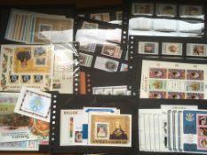 TUB WITH 1978-80s ROYALTY OMNIBUS STAMP COLLECTIONS IN TWELVE BINDERS AND LOOSE,