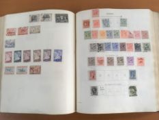 BOX STAMP COLLECTIONS IN TEN VOLUMES INCLUDING SG IDEAL.