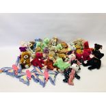A BOX OF MAINLY TY BEANIE BABIES (APPROX 25).