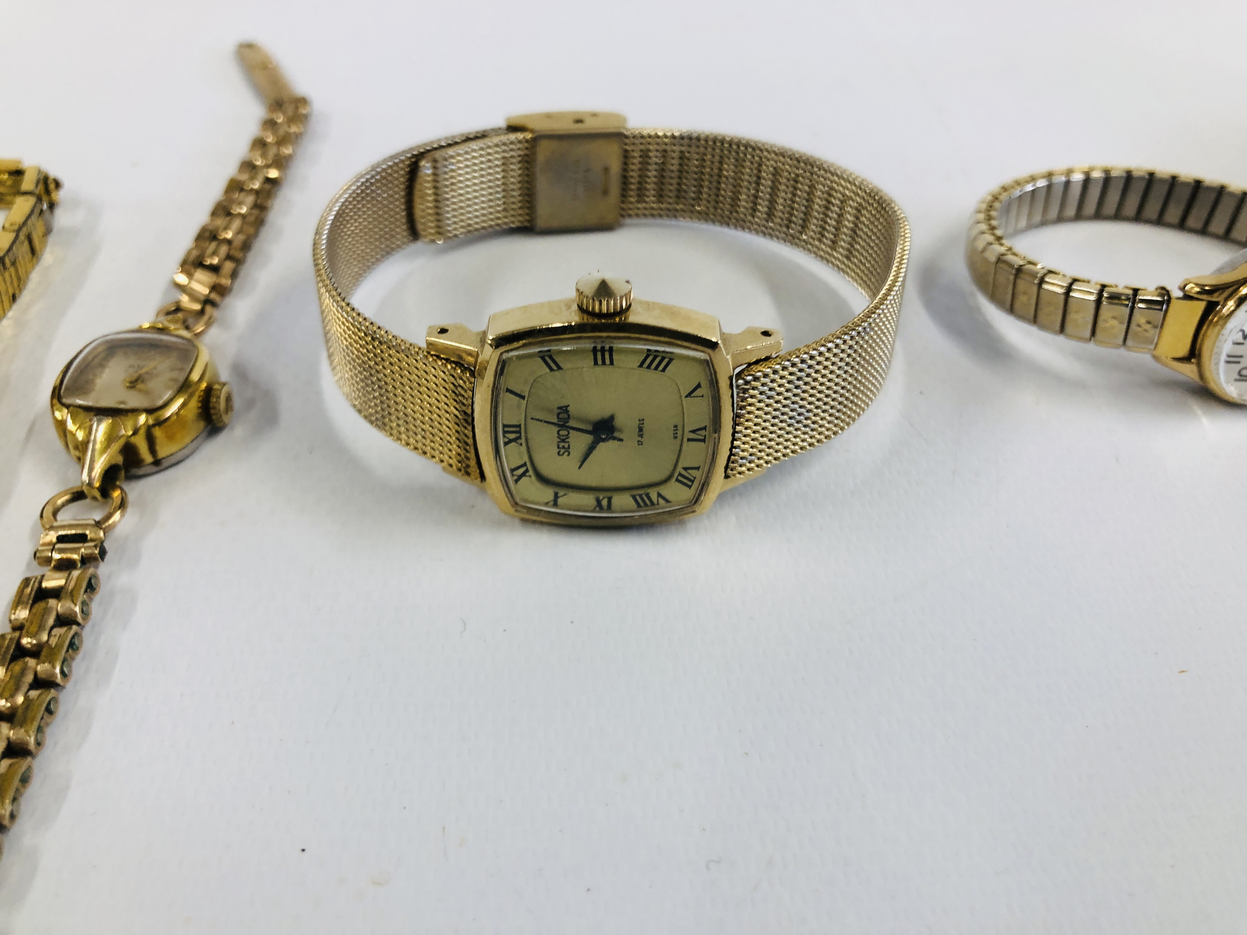 SELECTION OF 7 VINTAGE LADIES HAND WIND WRIST WATCHES TO INCLUDE SEKONDA, AVIA ETC. - Image 6 of 10