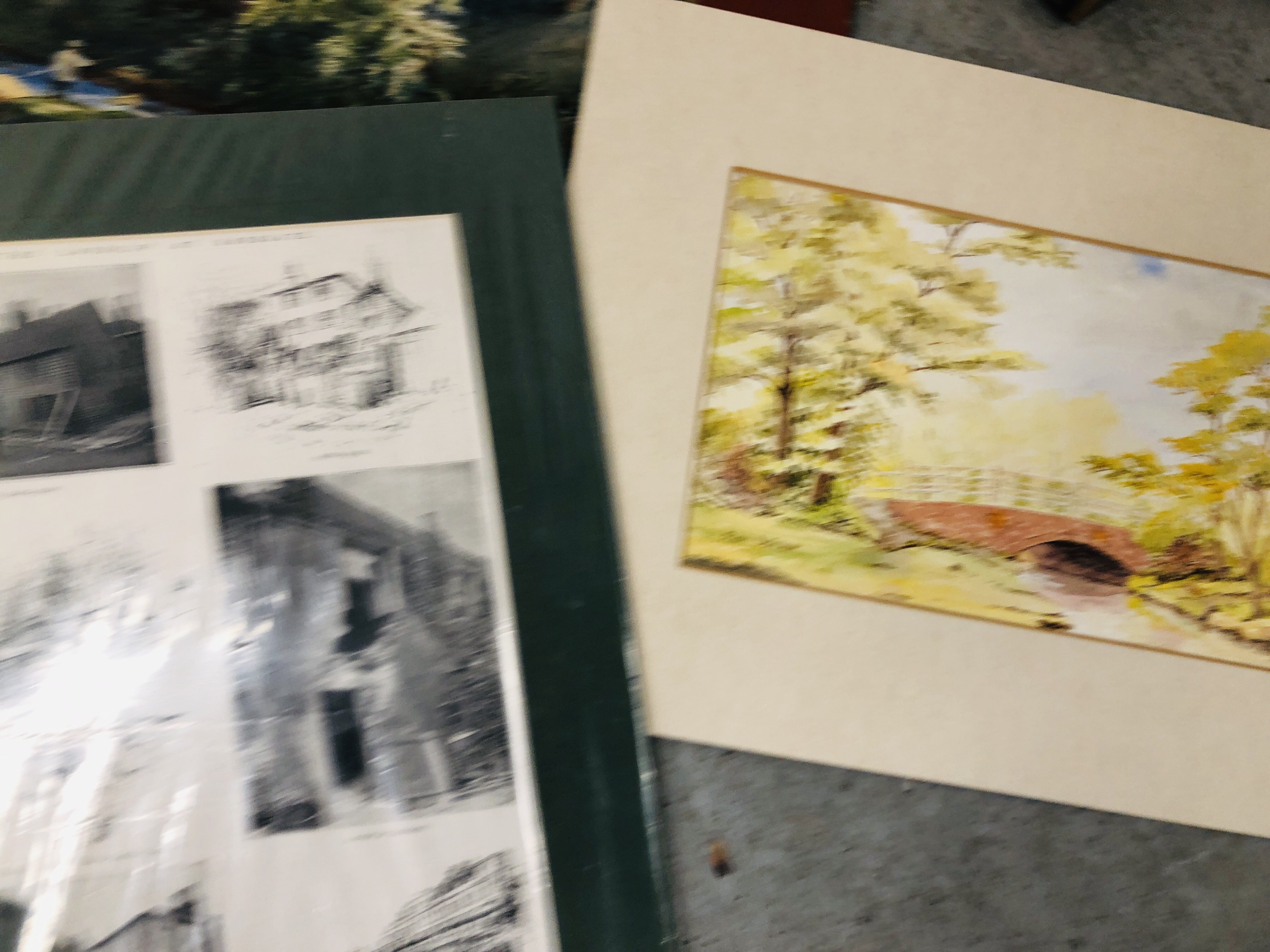 BOX OF VARIOUS PRINTS AND PICTURES INCLUDING ETCHINGS ETC. - Image 2 of 13