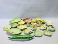 AN EXTENSIVE COLLECTION APPROX 29 PIECES OF AUSTRALIAN DESIGN CARLTON WARE TO INCLUDE BUTTERCUP,