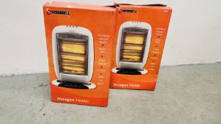 TWO BOXED CONNECT-IT HALOGEN HEATERS - SOLD AS SEEN.