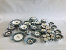 APPROXIMATELY 77 PIECES OF WEDGWOOD FLORENTINE DINNER AND TEA WARE.