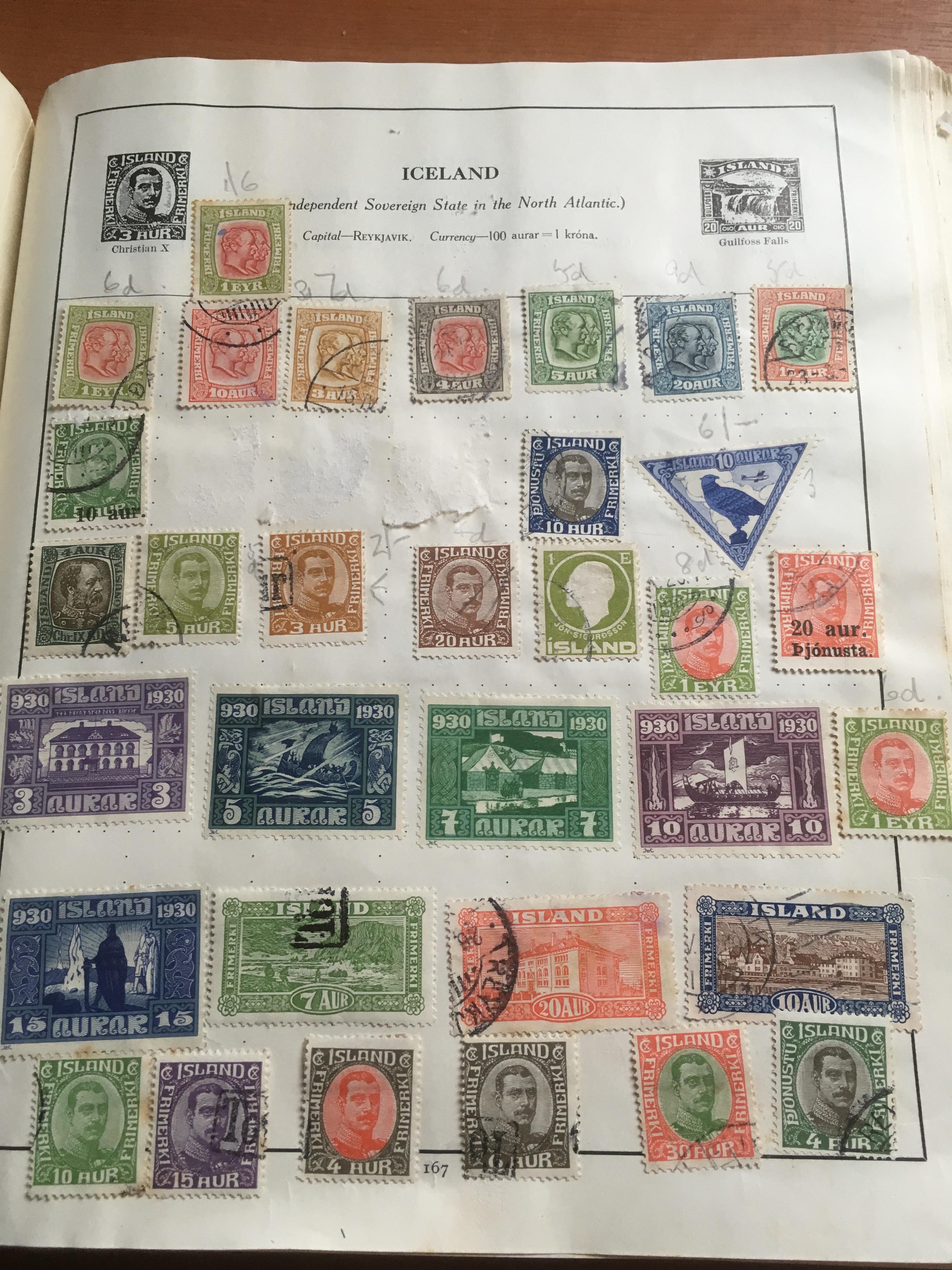 SMALL BOX STAMP COLLECTIONS IN FOUR ALBUMS AND LOOSE, GB DECIMAL MINT TO 1982, ICELAND, IRELAND, - Image 2 of 6