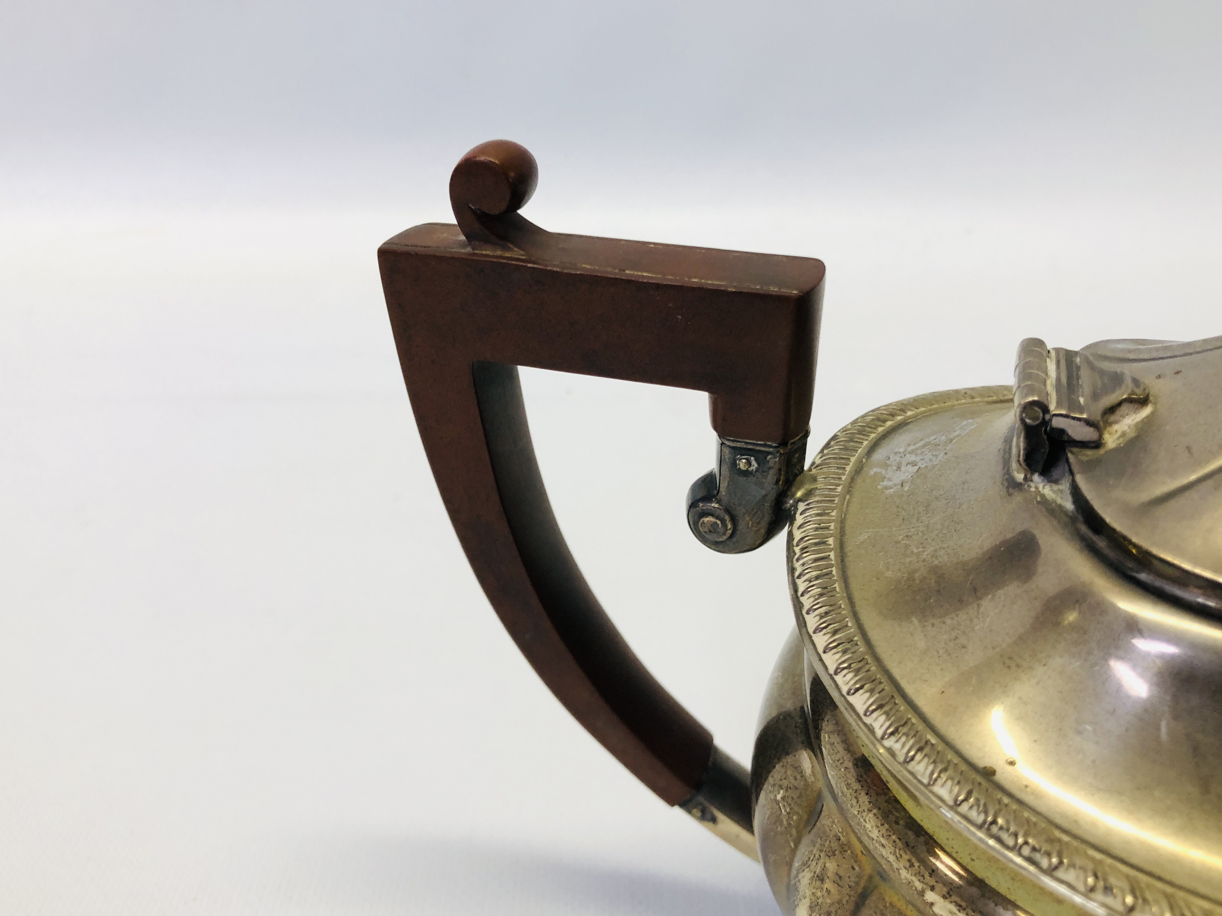 A SILVER TEAPOT, - Image 14 of 21