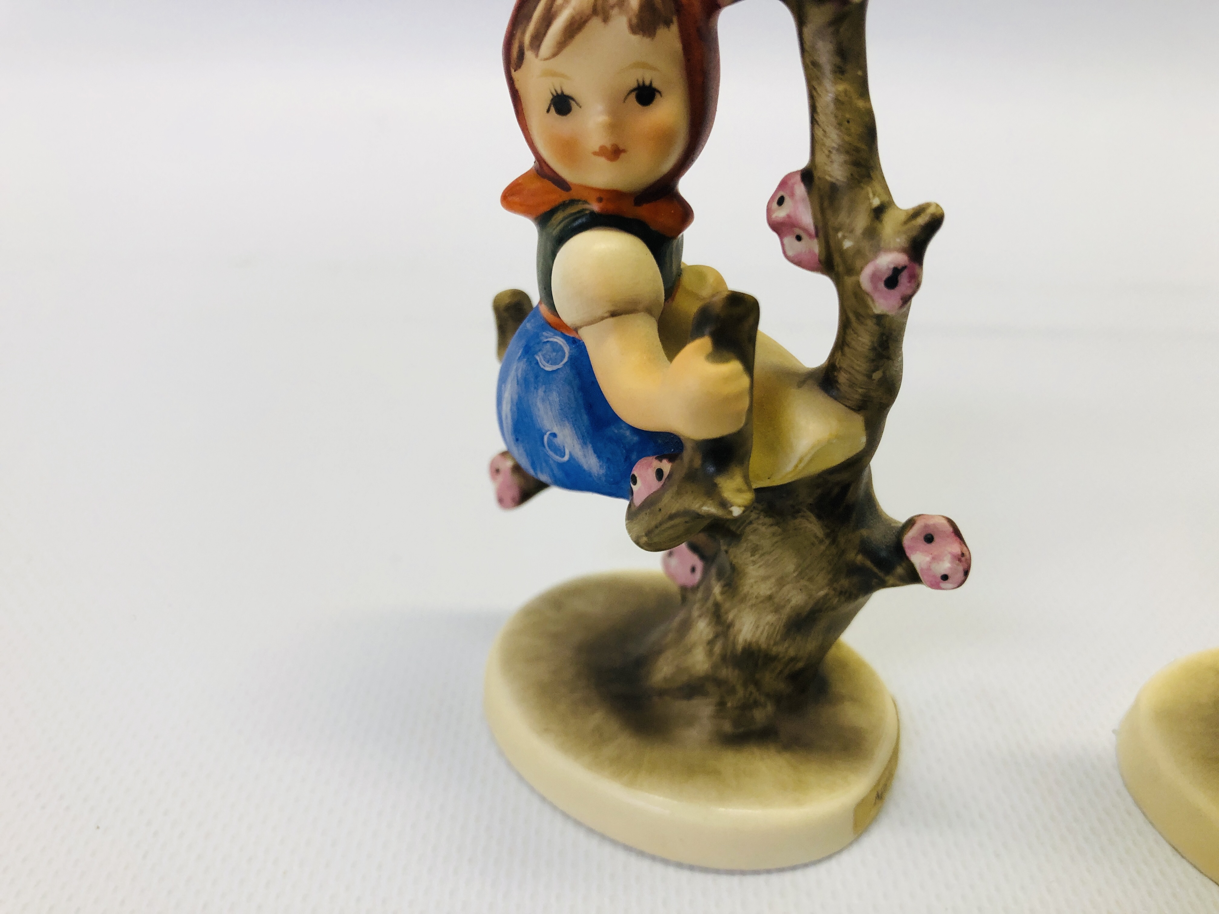 TWO "GOEBEL" CABINET ORNAMENTS TO INCLUDE A YOUNG GIRL SEATED IN A BLOSSOM TREE AND A YOUNG BOY - Image 3 of 7