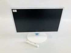 A SAMSUNG 24" COLOUR TV / MONITOR WITH REMOTE - SOLD AS SEEN.