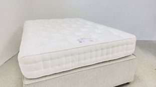 RELYON DOUBLE DIVAN BED WITH HAND CRAFTED HAMSTEAD POCKET SPRUNG MATTRESS AND DRAWER BASE.