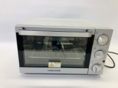 MORPHY RICHARDS ROTISSERIE MINI OVEN 23 LITRE CAPACITY WITH ORIGINAL BOX - SOLD AS SEEN.