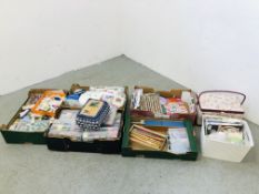 6 X BOXES CONTAINING AN EXTENSIVE QUANTITY OF ASSORTED SEWING,