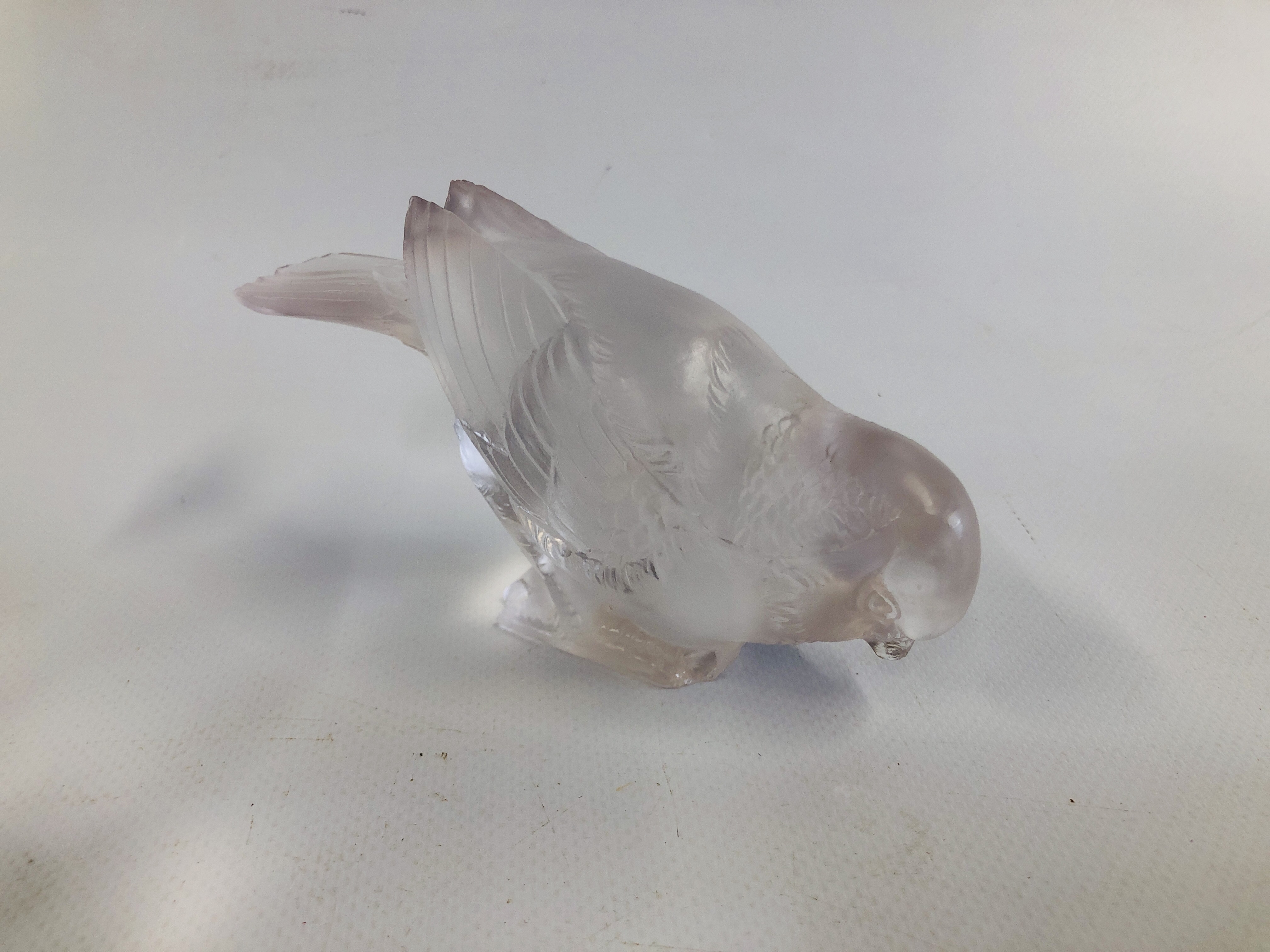 A COLLECTION OF 4 LALIQUE BIRDS A/F ALONG WITH 1 FURTHER FRENCH GLASS BIRD A/F. - Image 16 of 20