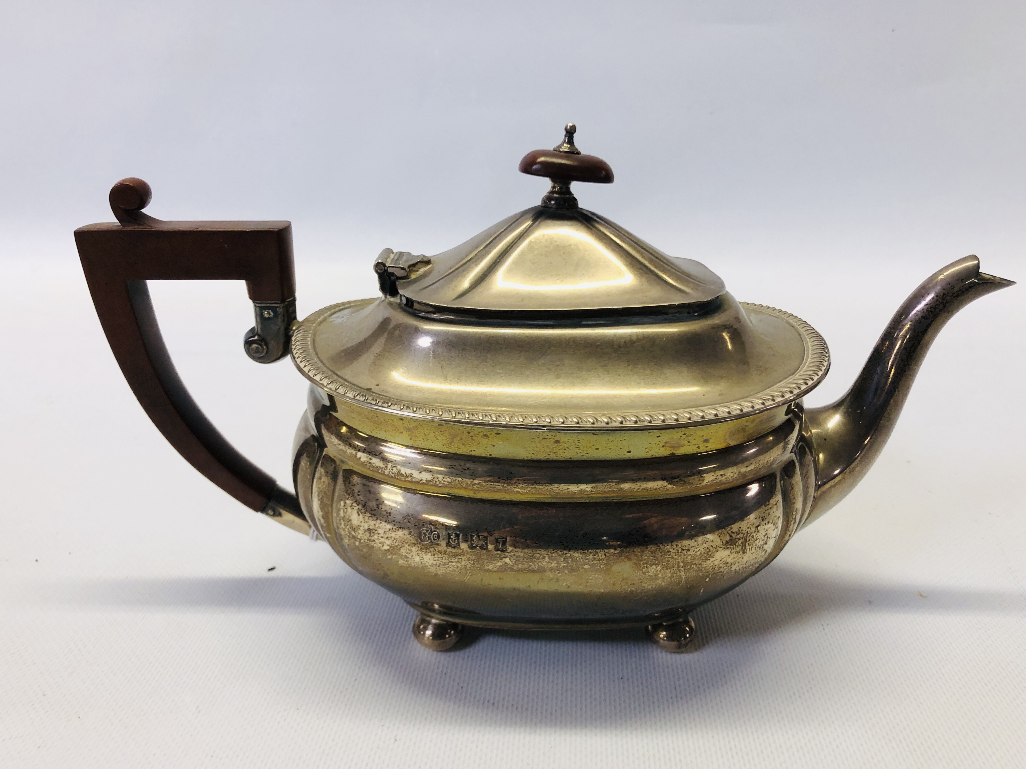 A SILVER TEAPOT, - Image 10 of 21