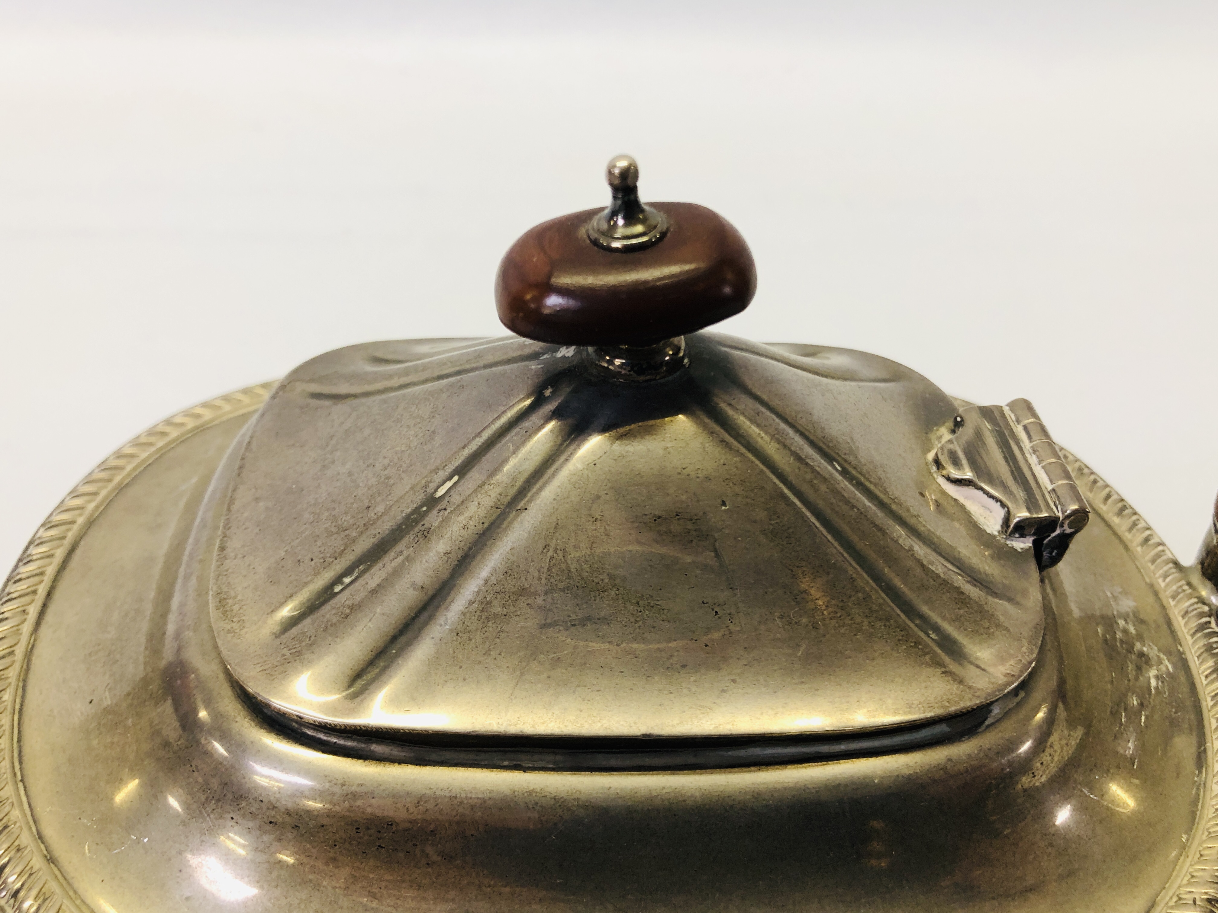 A SILVER TEAPOT, - Image 3 of 21