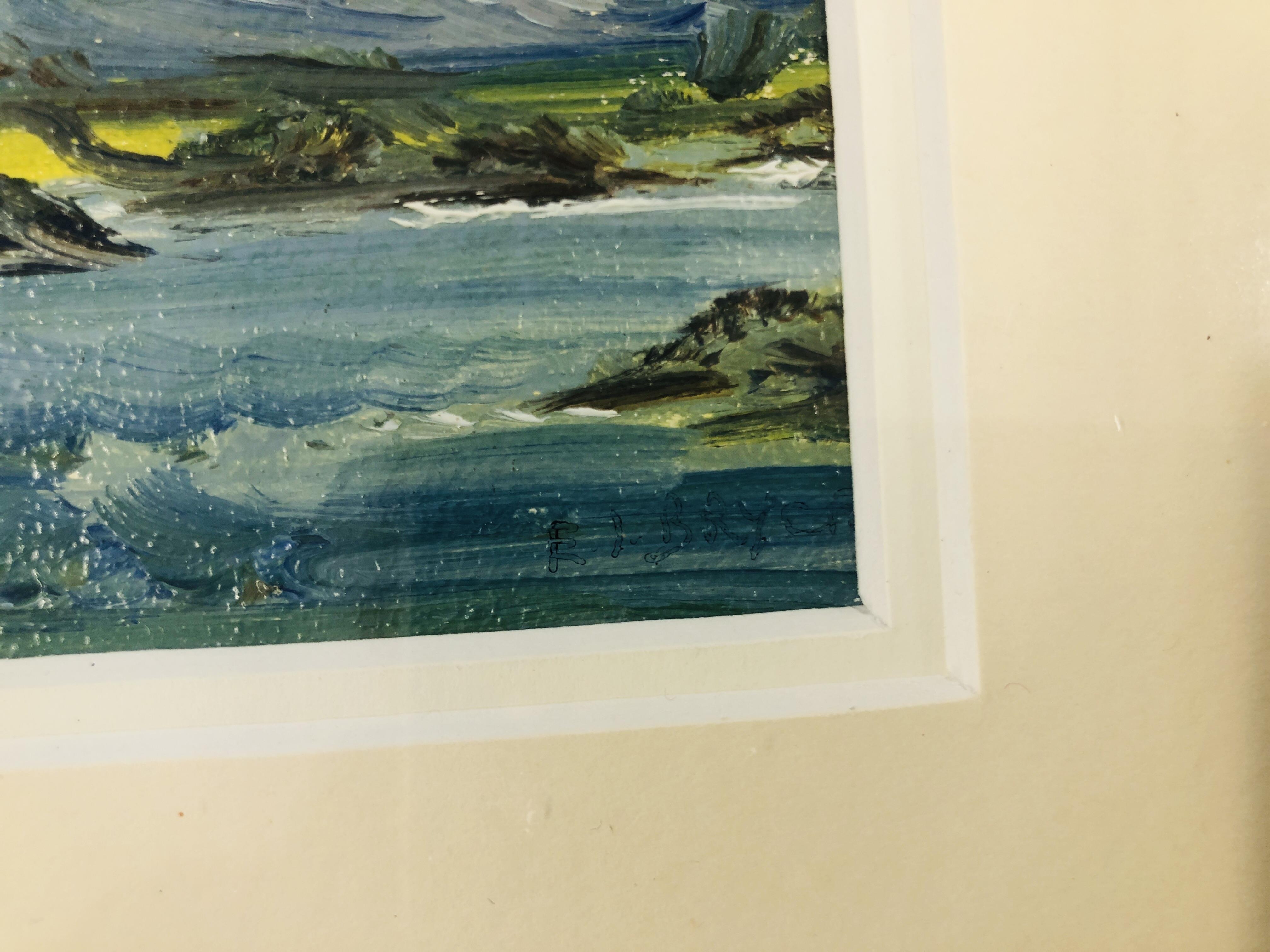 A PAIR OF FRAMED AND MOUNTED OIL ON BOARD SCENES "ATLANTIC DRIVE CO. - Image 3 of 7