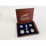A CASED DANBURY MINT DAMBUSTERS, THE SILVER COLLECTION COIN SET.