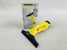 K'ARCHER CORDLESS WINDOW VAC MODEL WV50 WITH BOX, CHARGER AND INSTRUCTIONS - SOLD AS SEEN.