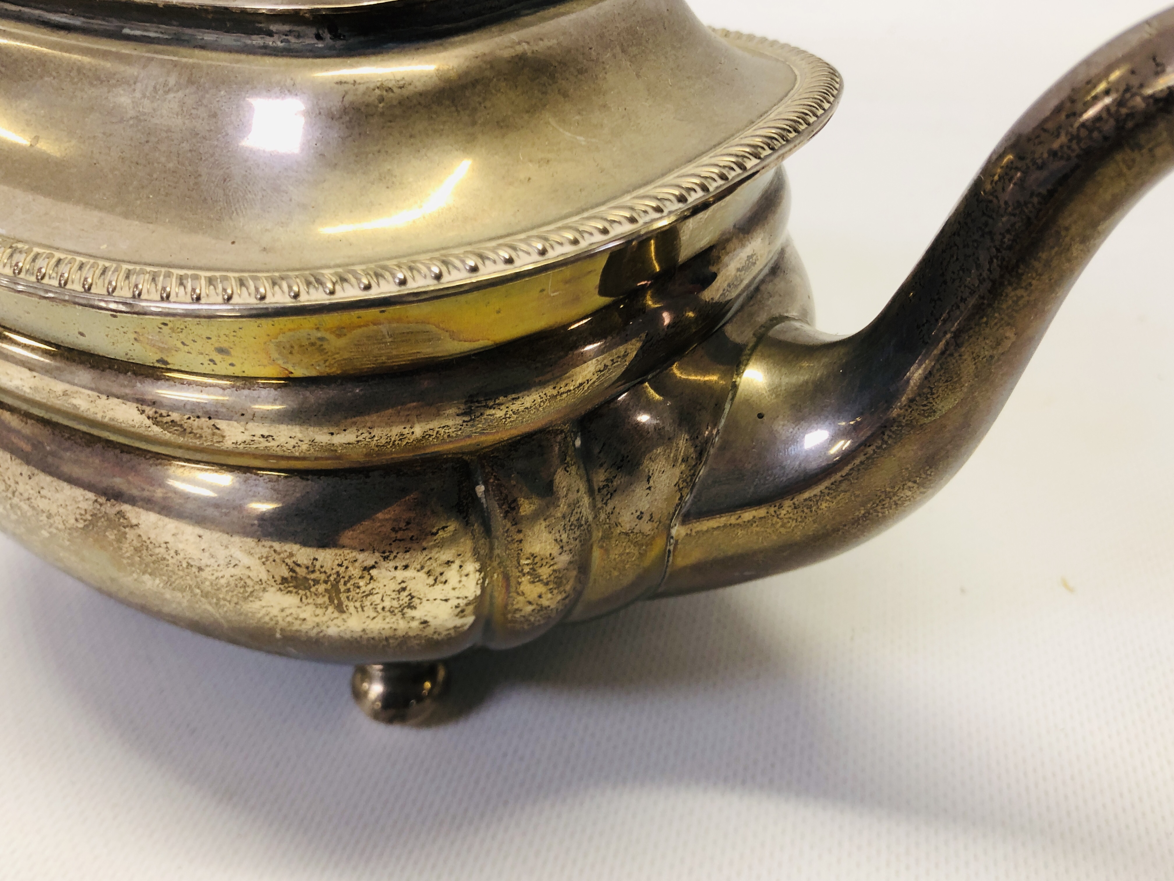 A SILVER TEAPOT, - Image 17 of 21