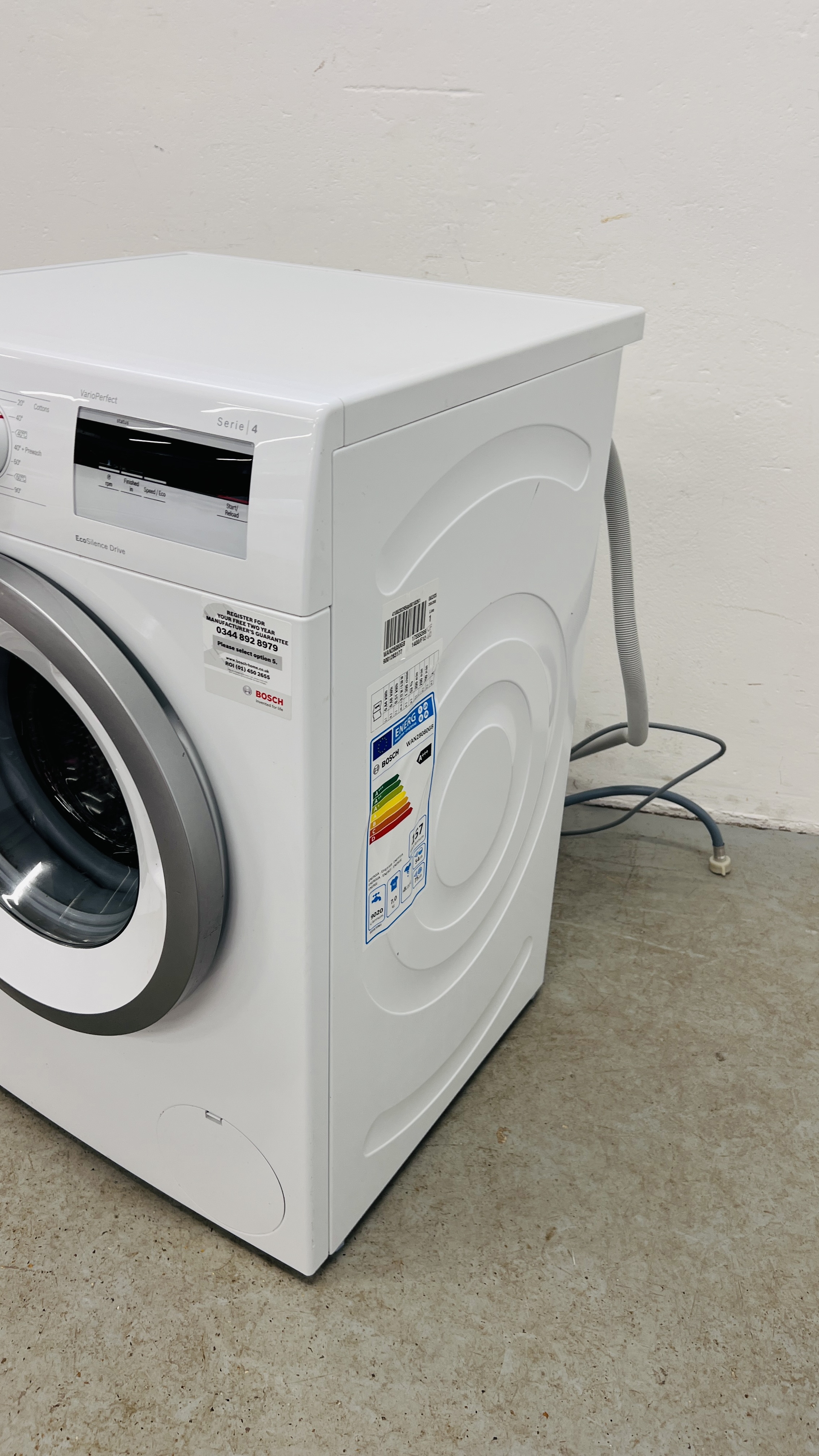 BOSCH VARIO PERFECT SERIE/4 WASHING MACHINE - SOLD AS SEEN - Image 5 of 9