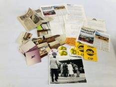 COLLECTION OF EPHEMERA RELATING TO THE ENTERPRISE SPACE SHUTTLE VISIT TO STANSTED AIRPORT 5TH.
