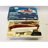 NIKKO AMERICAINC RADIO CONTROL CARIBIC STAR SUN RUNNER SPEED BOAT WITH ORIGINAL BOX AND