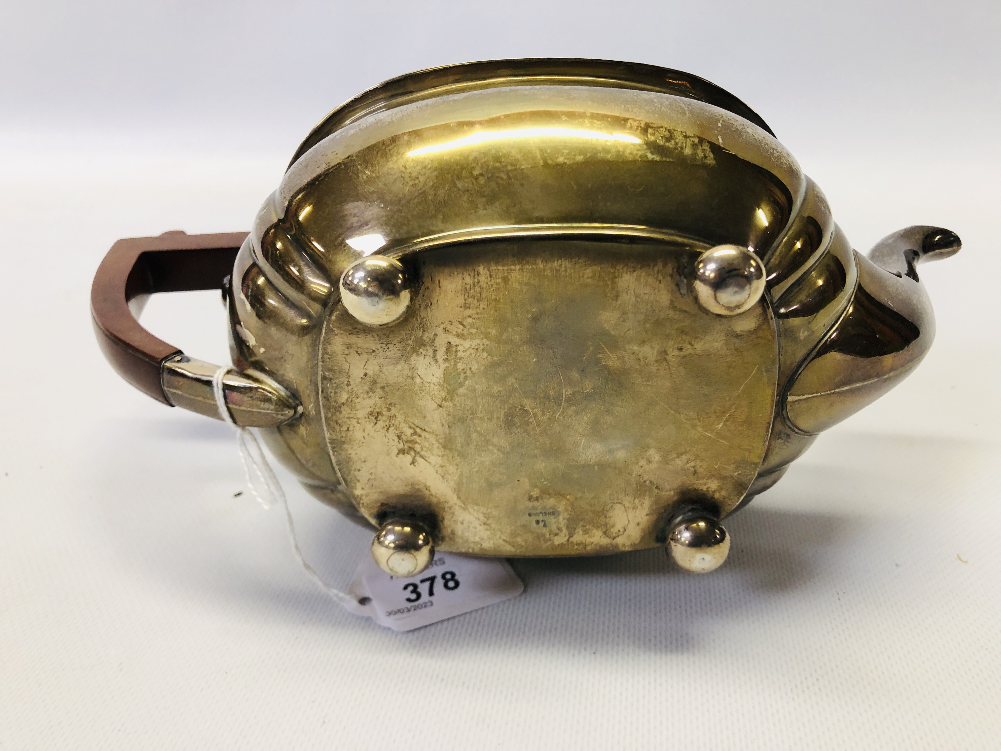 A SILVER TEAPOT, - Image 20 of 21