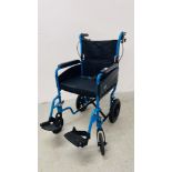 A CARECO FOLDING WHEELCHAIR.