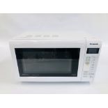A PANASONIC WHITE FINISH MICROWAVE - SOLD AS SEEN.