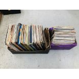 2 BOXES CONTAINING APPROXIMATELY 200 RECORDS TO INCLUDE CARPENTERS, JEAN SHEPARD, BARRY MANILOW,