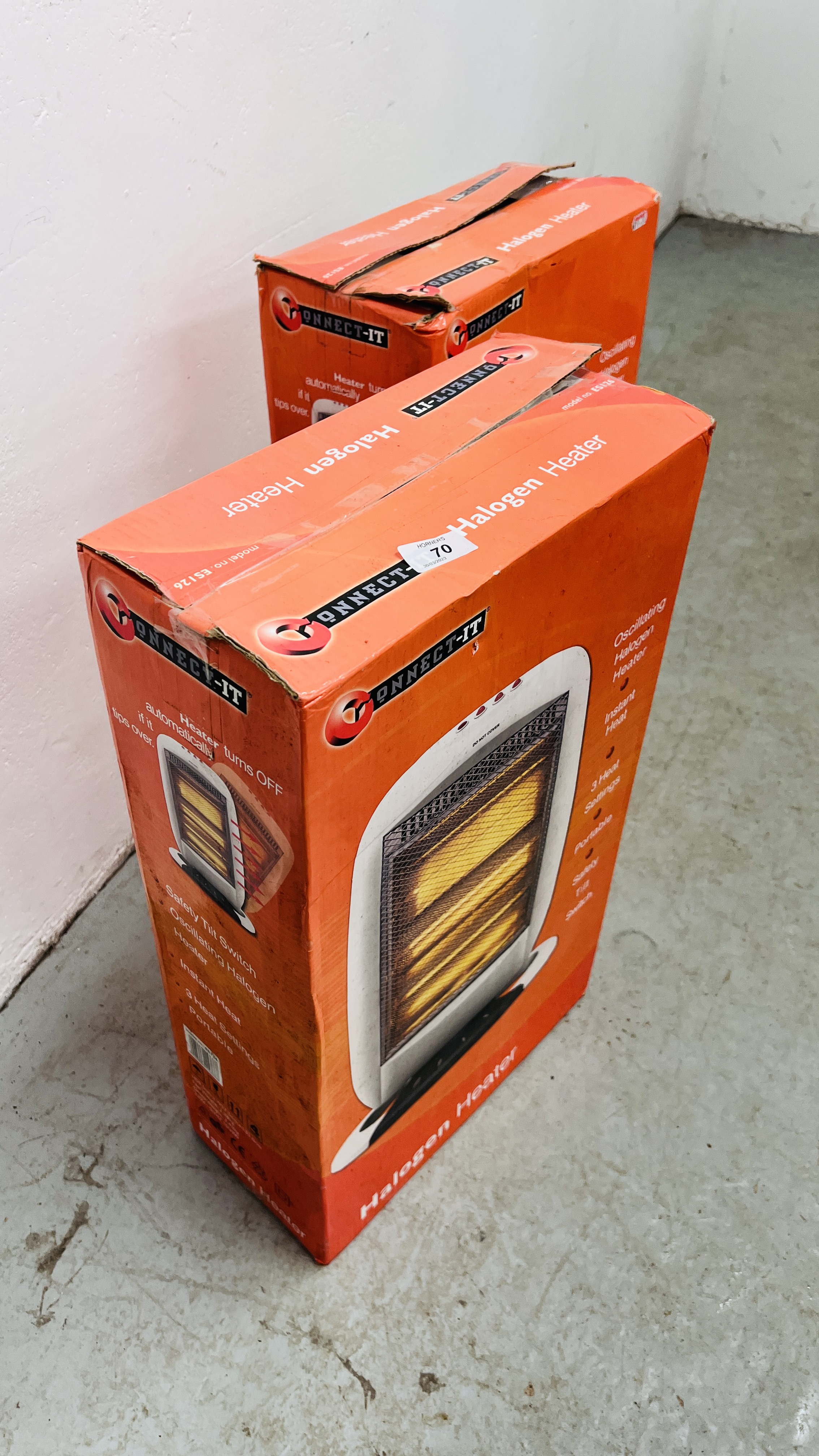 TWO BOXED CONNECT-IT HALOGEN HEATERS - SOLD AS SEEN. - Image 5 of 5