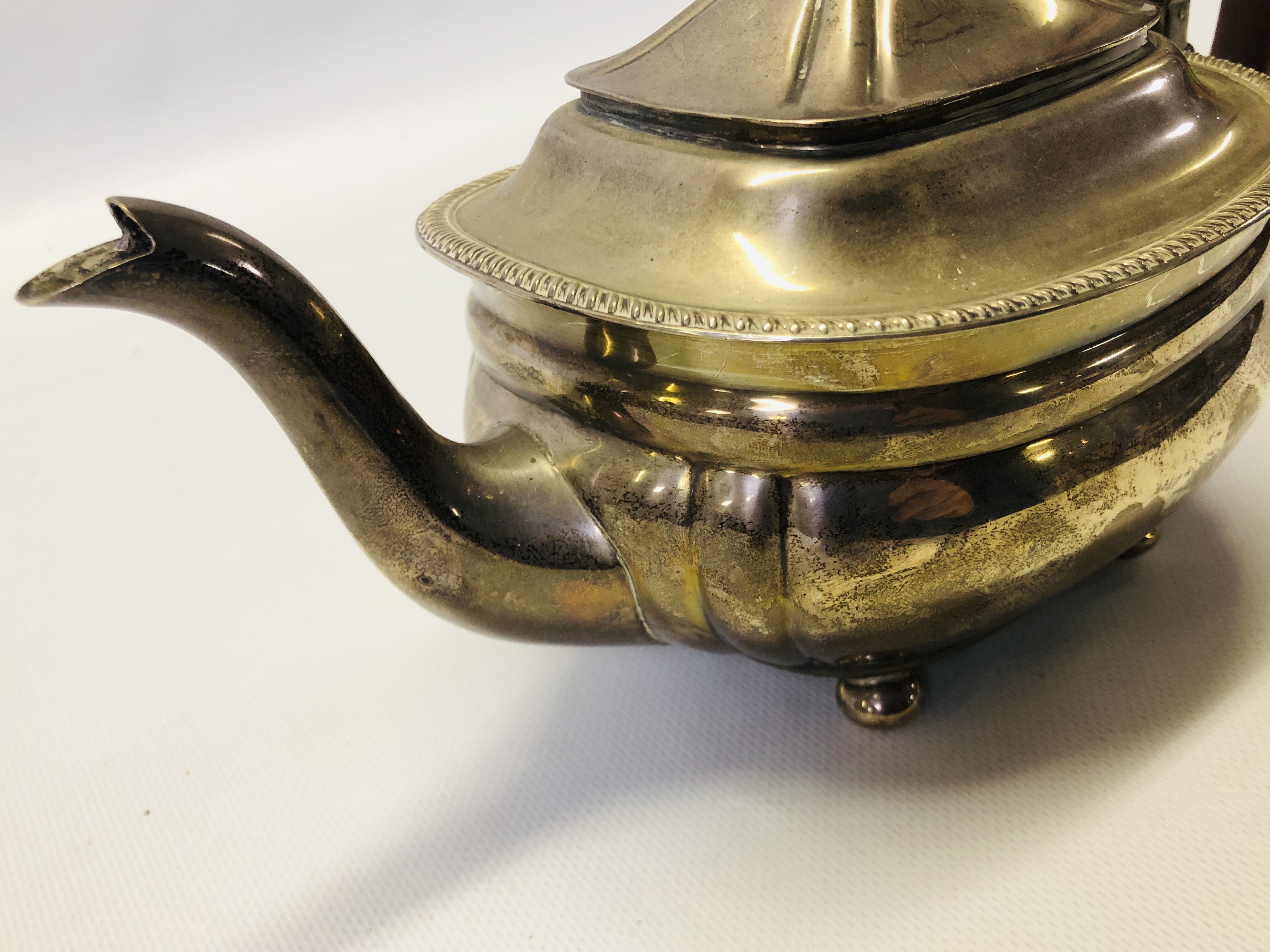 A SILVER TEAPOT, - Image 6 of 21