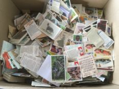 BOX OF LOOSE CIGARETTE AND TRADE CARDS