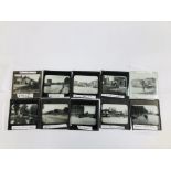 A COLLECTION OF 10 VINTAGE GLASS LANTERN SLIDES DEPICTING NORWICH SCENES.