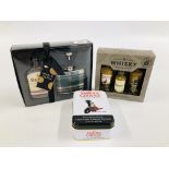 3 X WHISKY BOXED GIFT SETS TO INCLUDE BELLS,