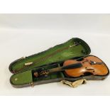 VINTAGE VIOLIN IN CASE.