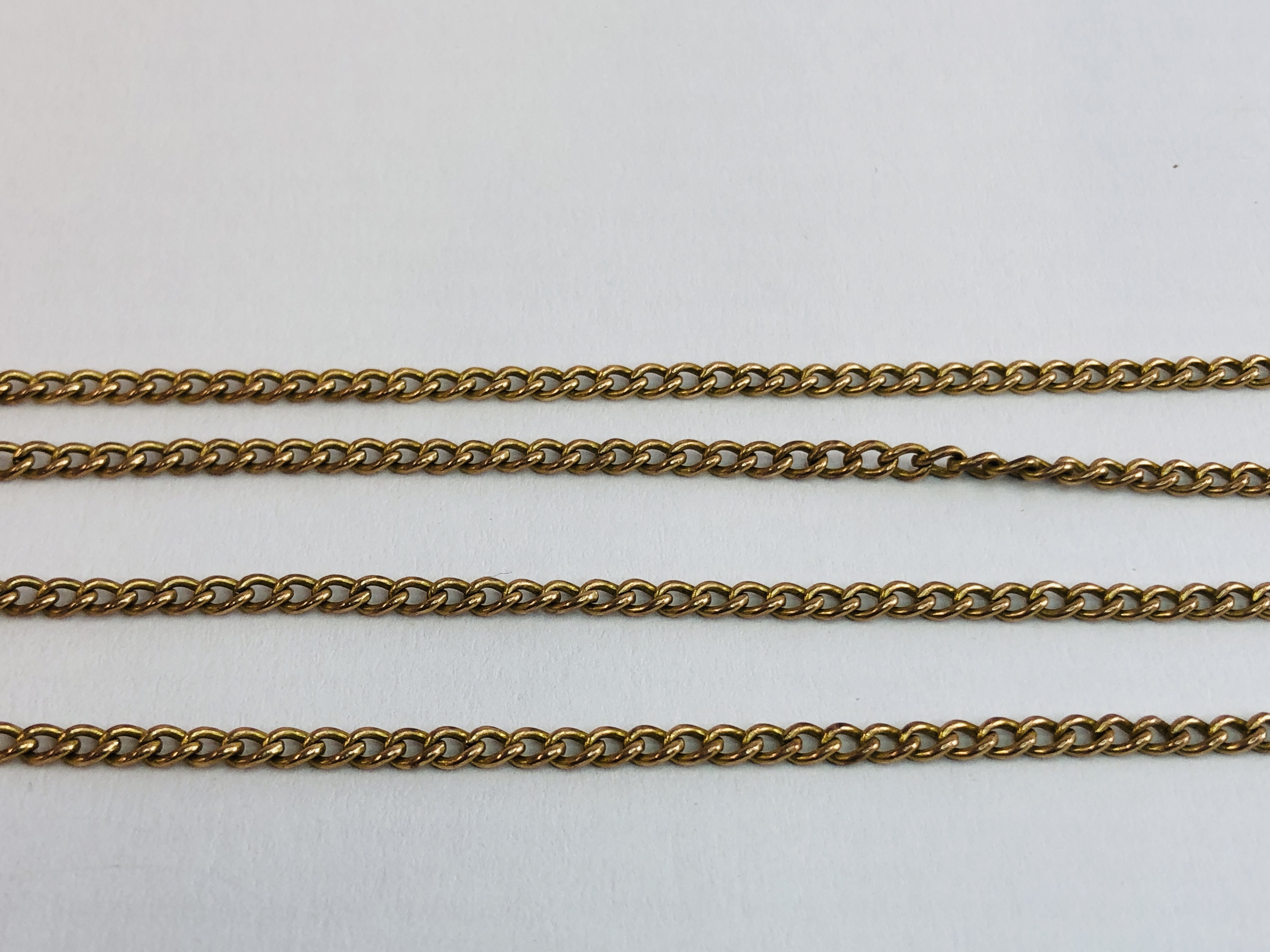 A FINE YELLOW METAL NECKLACE, - Image 18 of 21