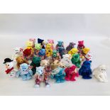 A BOX CONTAINING 30 TY BEANIE BABIES COLLECTORS TEDDY BEARS.