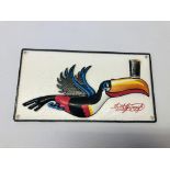 (R) FLYING TOUCAN PLAQUE