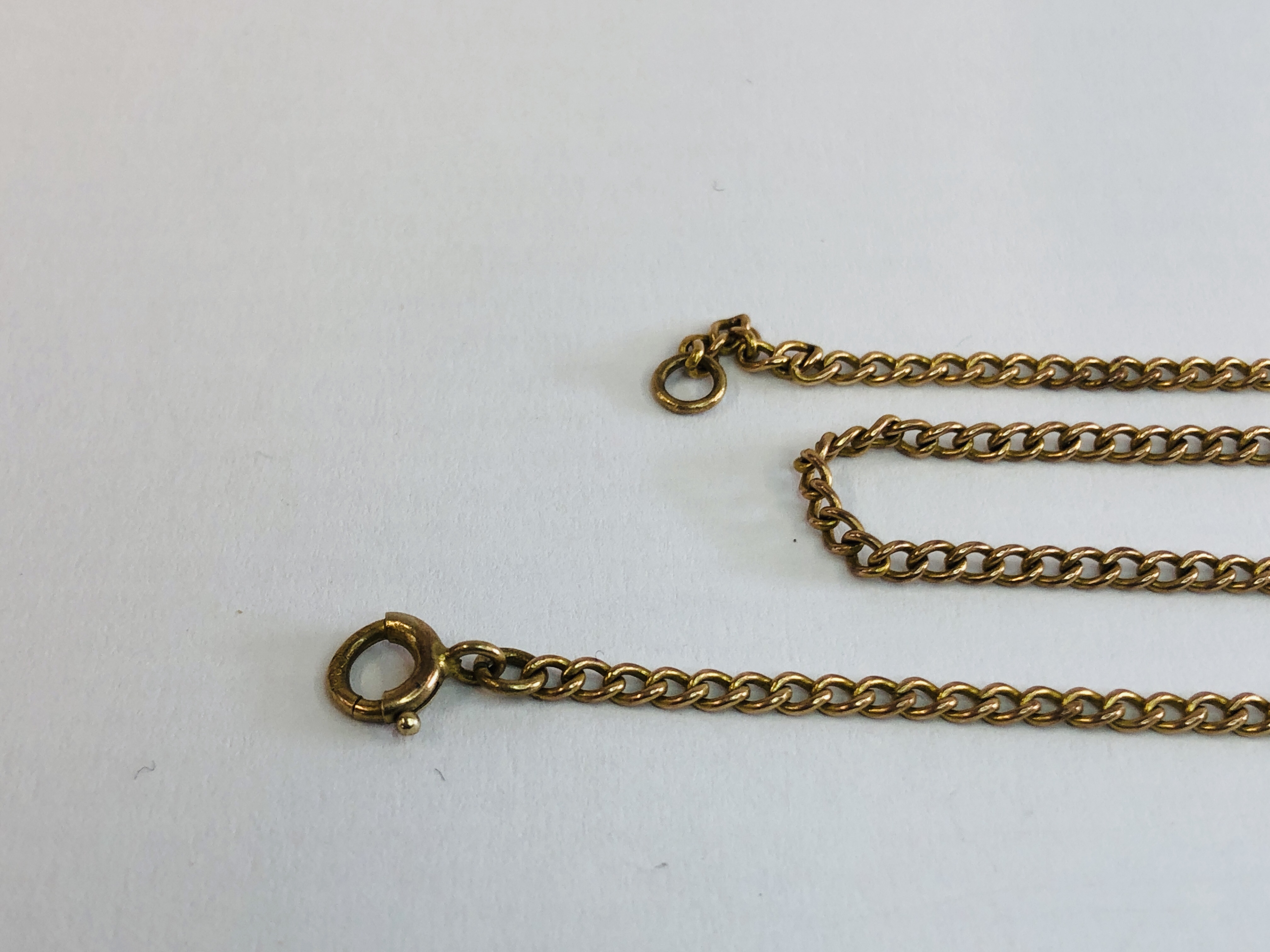 A FINE YELLOW METAL NECKLACE, - Image 19 of 21