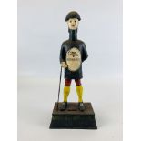 A REPRODUCTION CAST "GUINNESS" GOOD FOR HIM AND GOOD FOR YOU MONEY BOX H 35CM.