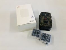 VICTURE HUNTING CAMERA HC200 (BOXED) WITH BATTERIES AND CARD - SOLD AS SEEN.