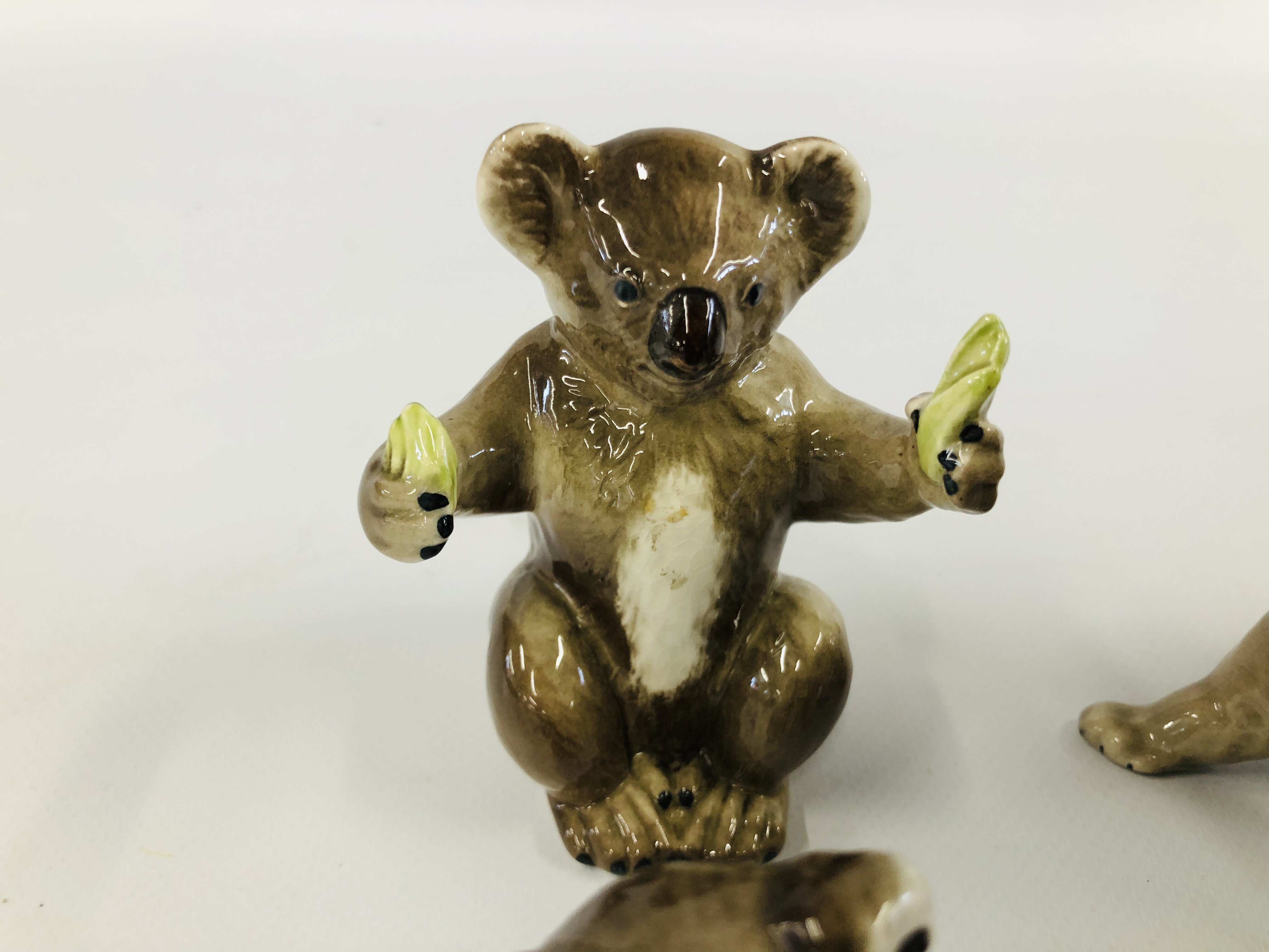 TWO BESWICK KOALA'S + TWO OTHERS UNMARKED. - Image 4 of 8