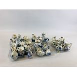 AN EXTENSIVE COLLECTION OF APPROX 33 MINIATURE DELFT JUGS AND VASES ETC.