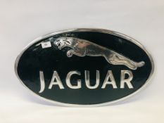 (R) LARGE ALUMINIUM JAGUAR PLAQUE