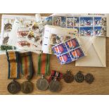 FOUR MILITARY MEDALS COMPRISING WW1 BURN AND VICTORY TO 2195 DVR E.T. WINN R.A.
