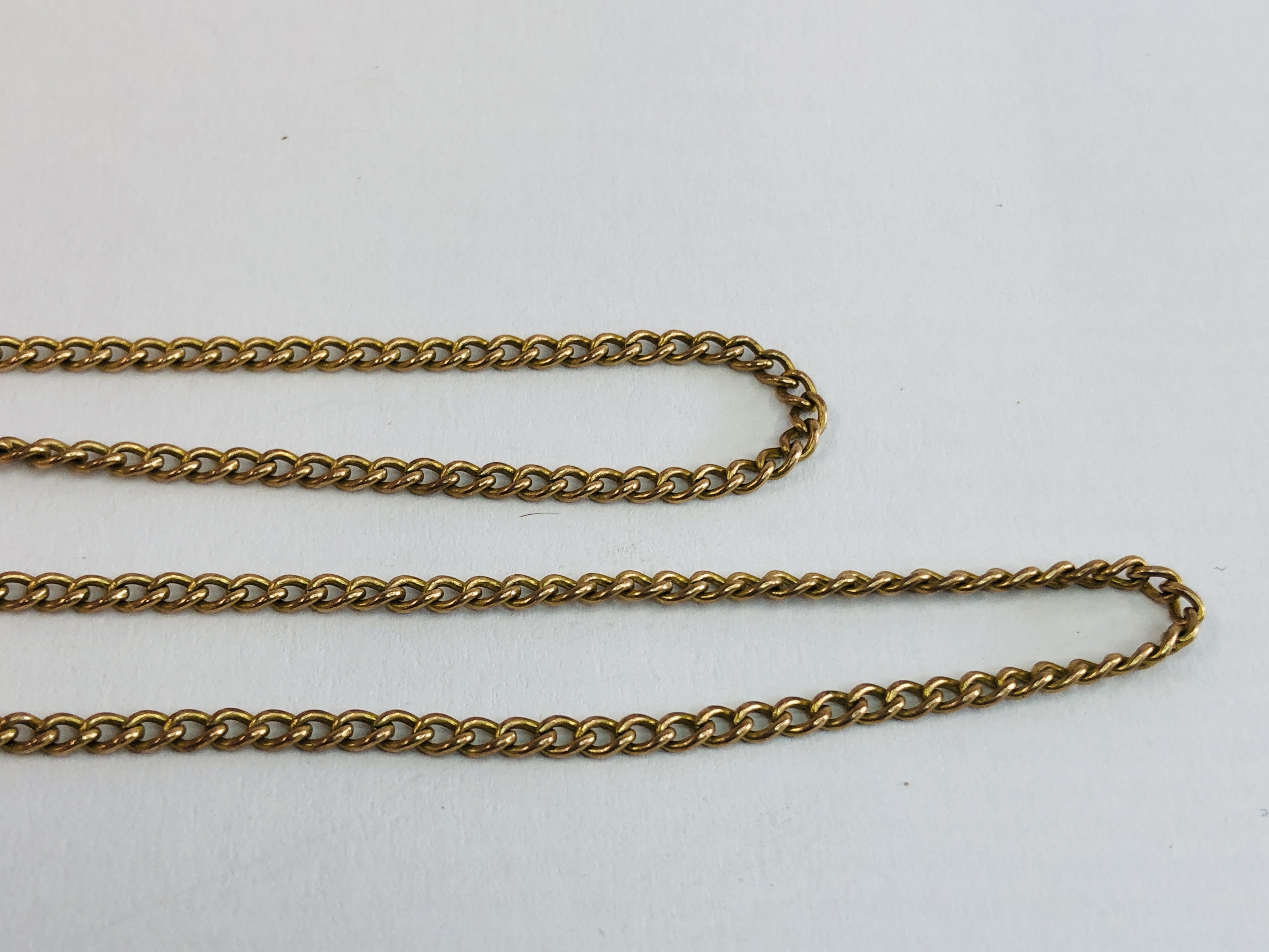 A FINE YELLOW METAL NECKLACE, - Image 17 of 21